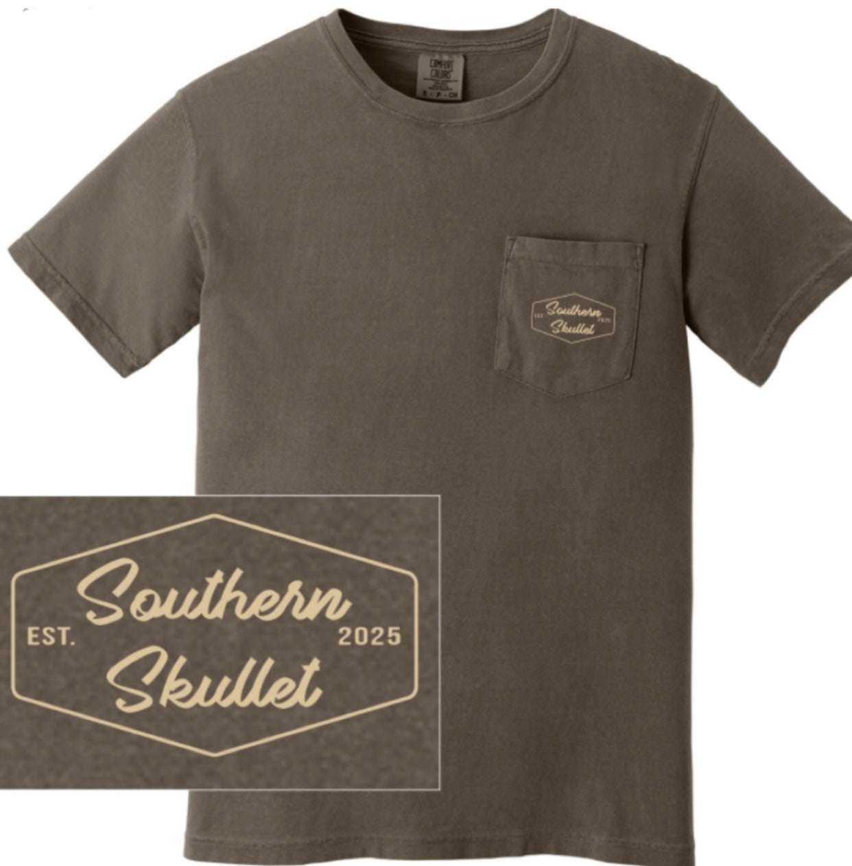 Brown Southern Skullet cc shirt.